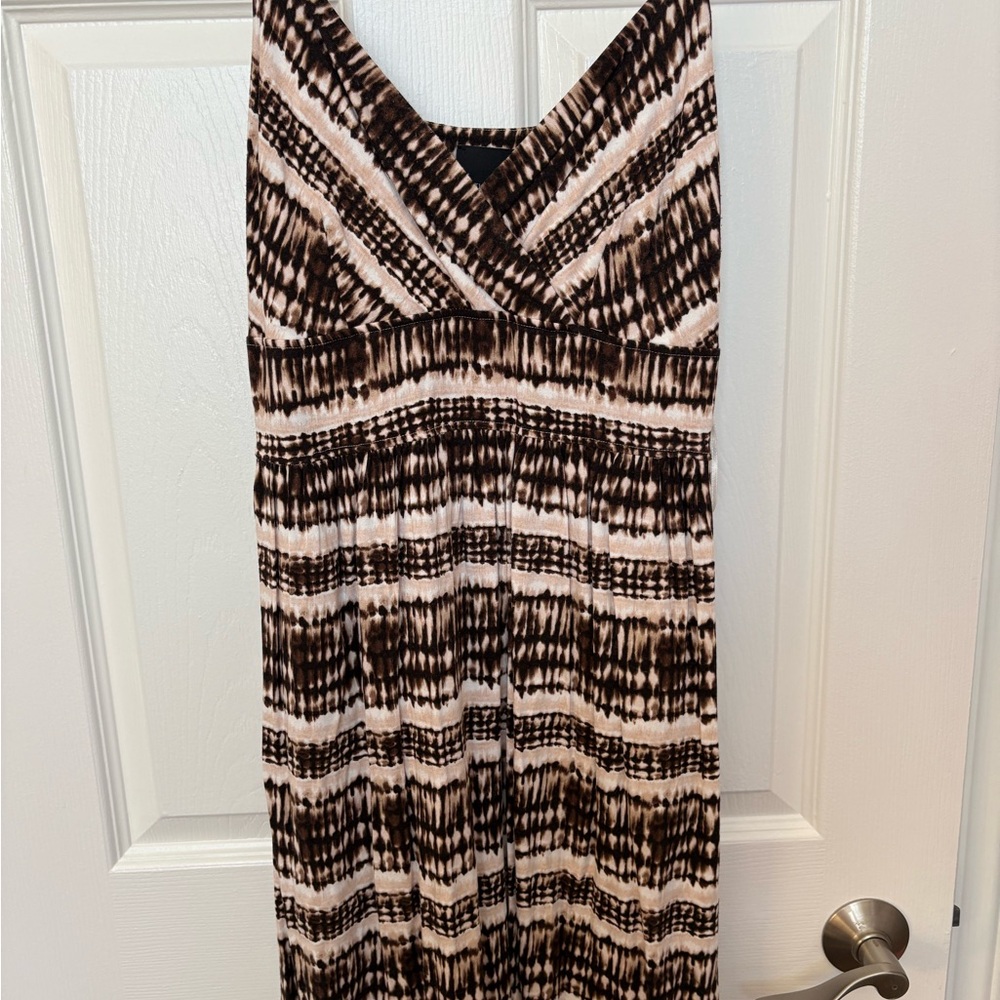Cynthia Rowley Black and Cream Maxi Dress